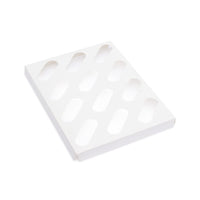 Cupcake boxes with inserts holds 12 cupcakes 330x242x75mm (Compostable PLA window)