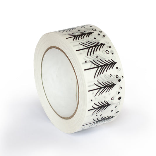 Printed packing tapes, Christmas print, 50 metres length, 48mm width