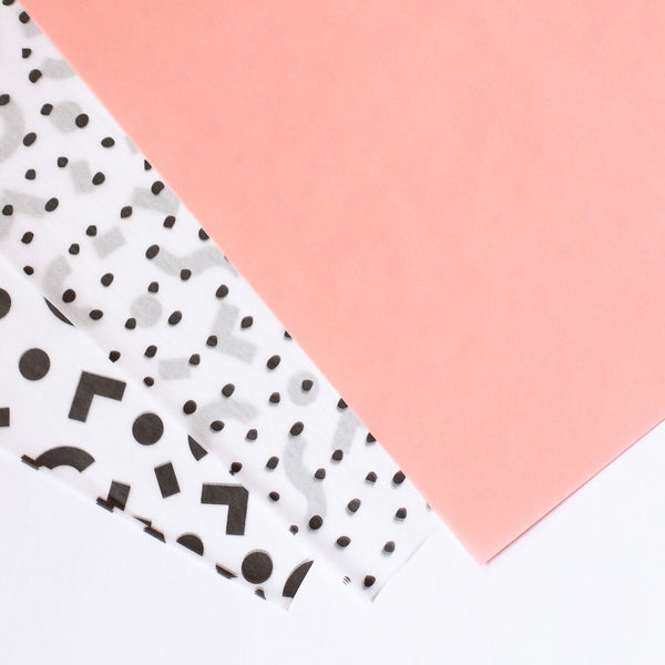 Tissue Paper Pink, 500mm x 380mm Recyclable, Compostable, Biodegradable