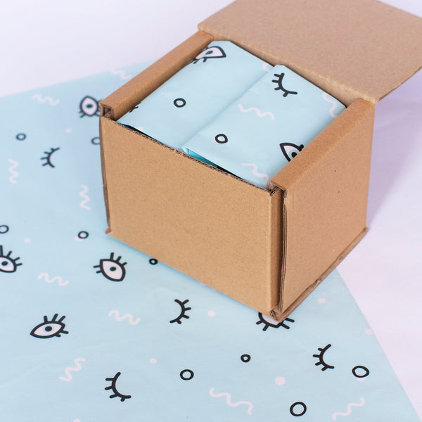 Tissue Paper Blue eye, 500mm x 380mm Recyclable, Compostable, Biodegradable
