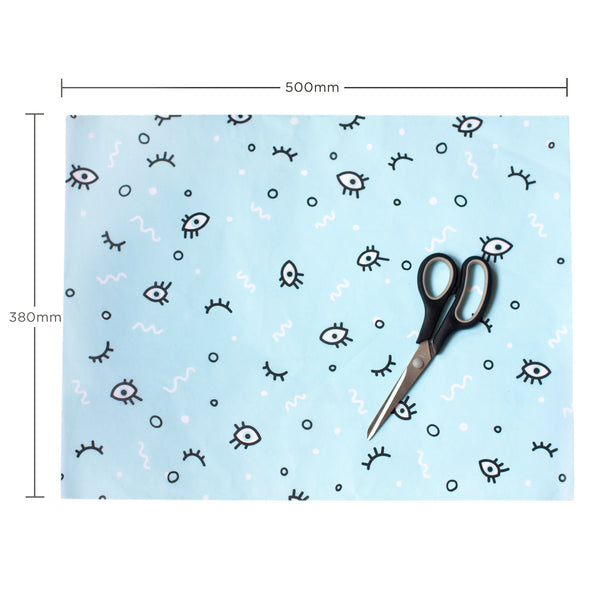 Tissue Paper Blue eye, 500mm x 380mm Recyclable, Compostable, Biodegradable