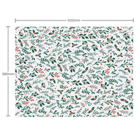 Christmas Tissue Paper Christmas Foliage Recyclable Wrapping Paper, 500mm x 380mm Recyclable, Compostable, Biodegradable