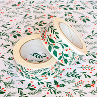 Christmas Tissue Paper Christmas Foliage Recyclable Wrapping Paper, 500mm x 380mm Recyclable, Compostable, Biodegradable