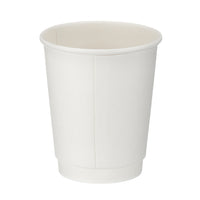 8oz Coffee Cups - White double wall - 500 units