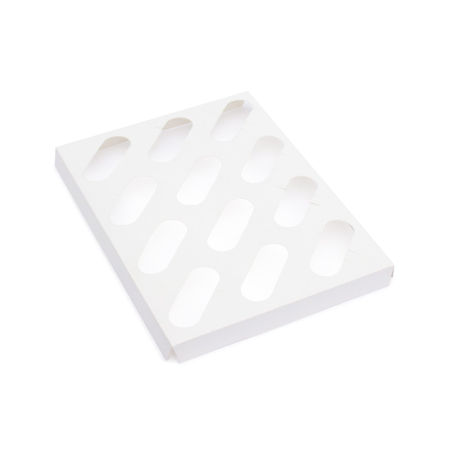 Cupcake boxes with inserts holds 12 cupcakes 330x242x75mm (Compostable PLA window)