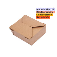 Leakproof food container No.2 kraft food-to-go carton 280 units, 1500ml (19.5 x 14 x 5cm)