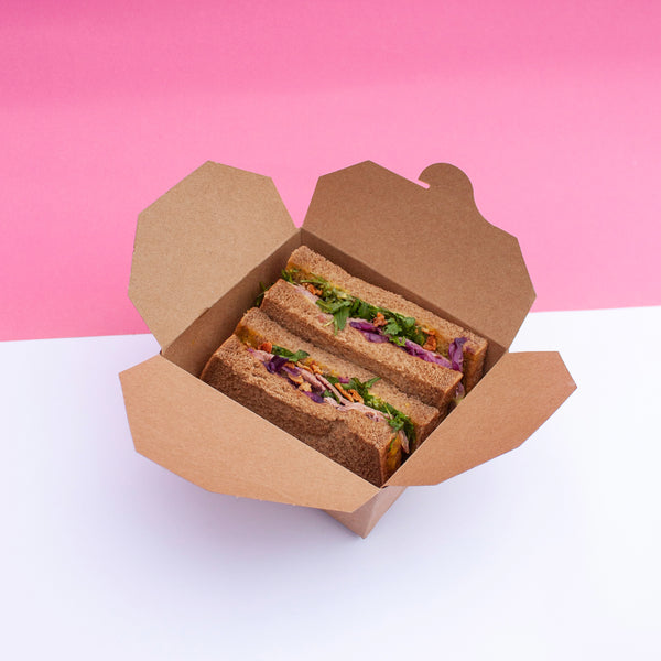 Food Container No.1 Take-away food-to-go carton 450 units, 800ml (11 x 9 x 6.5cm)