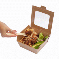 Food Container Take away packaging Hot food container Medium Bioflute Leakproof box