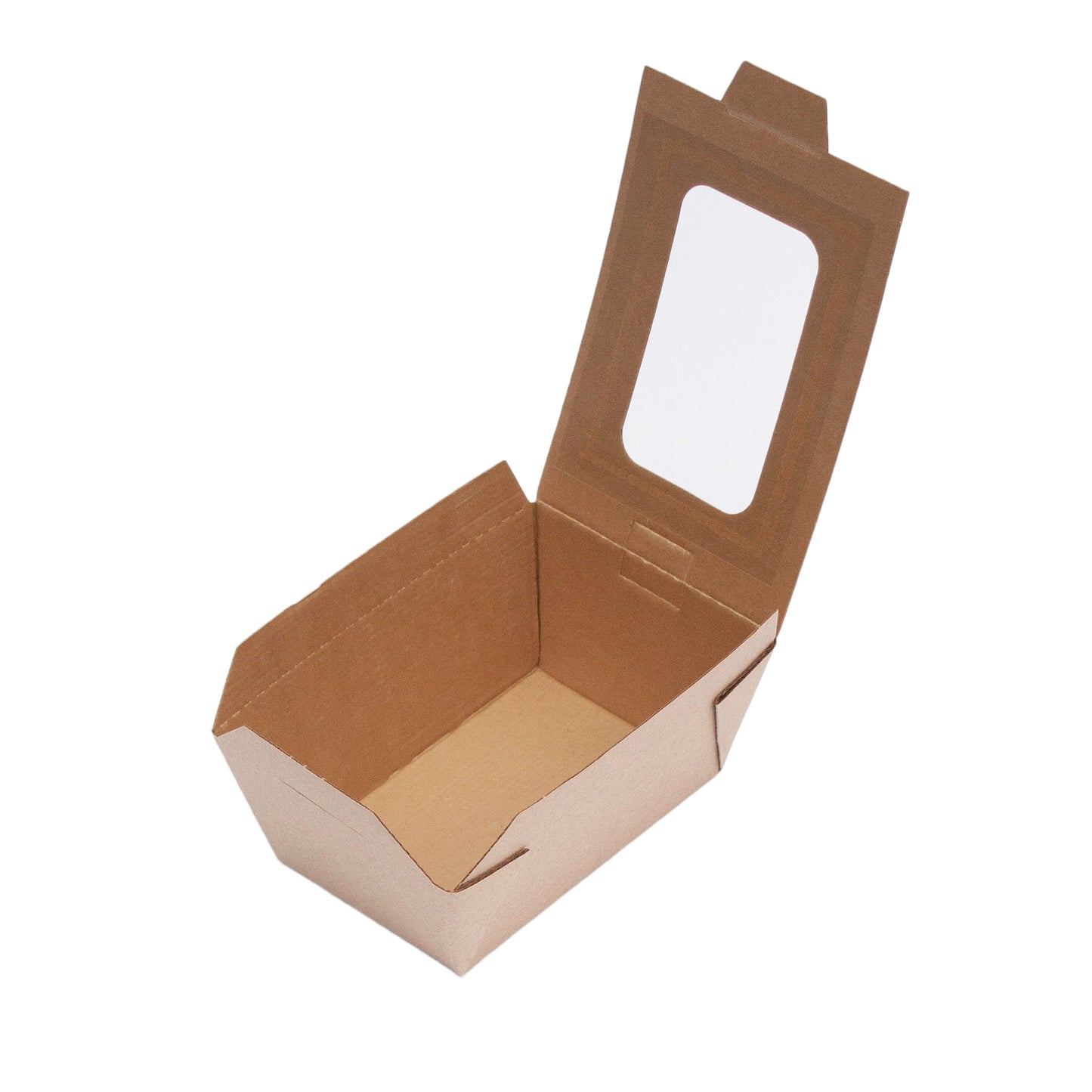 Food Container for Hot Food, Small windowed Bioflute Leakproof hot food boxes