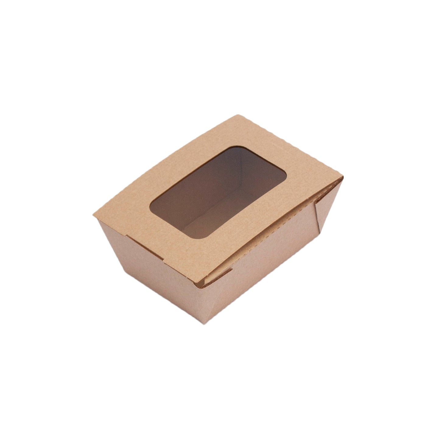 Food Container for Hot Food, Small windowed Bioflute Leakproof hot food boxes