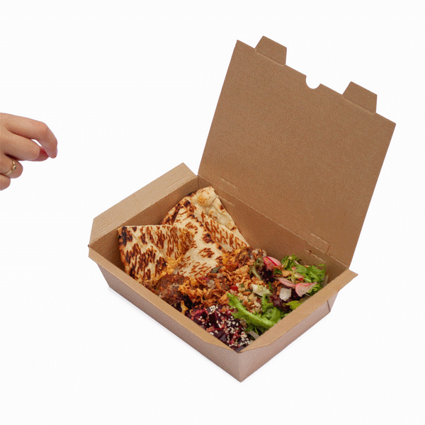 Large Food Container Take away packaging Hot food container Small Bioflute Leakproof box