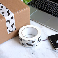 Printed packing tapes, Geometric shapes print, 50 metres length, 48mm width