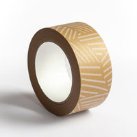 Paper tapes, Printed hatch print, 50 metres length, 48mm width recycled paper