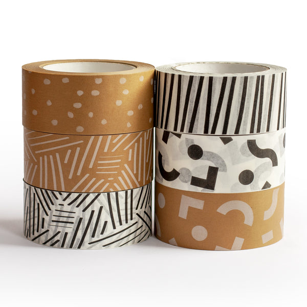 Decorative Paper Tapes, Recycled Paper Packing Tape | Build a bundle