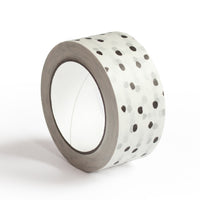 Decorative Paper Tape, Polkadot Packaging Black Polka Dot, 50 metres length, 48mm width