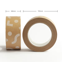 Parcel tapes, Printed geometric, 50 metres length, 48mm width