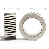 Printed paper packing tape Stripe print, Eco packaging 50 metres in length, 48mm width