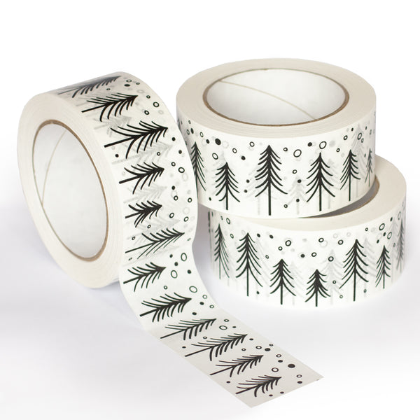 Printed packing tapes, Christmas print, 50 metres length, 48mm width