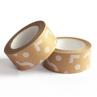 Parcel tapes, Printed geometric, 50 metres length, 48mm width