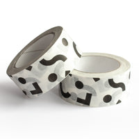 Printed packing tapes, Geometric shapes print, 50 metres length, 48mm width