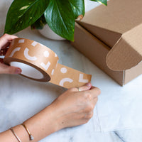 Parcel tapes, Printed geometric, 50 metres length, 48mm width