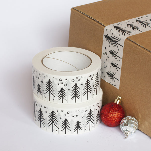 Printed packing tapes, Christmas print, 50 metres length, 48mm width