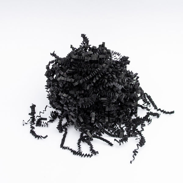 Shredded Paper Black 4mm Zig Zag Luxury crinkle 1kg, 2kg & 5kg