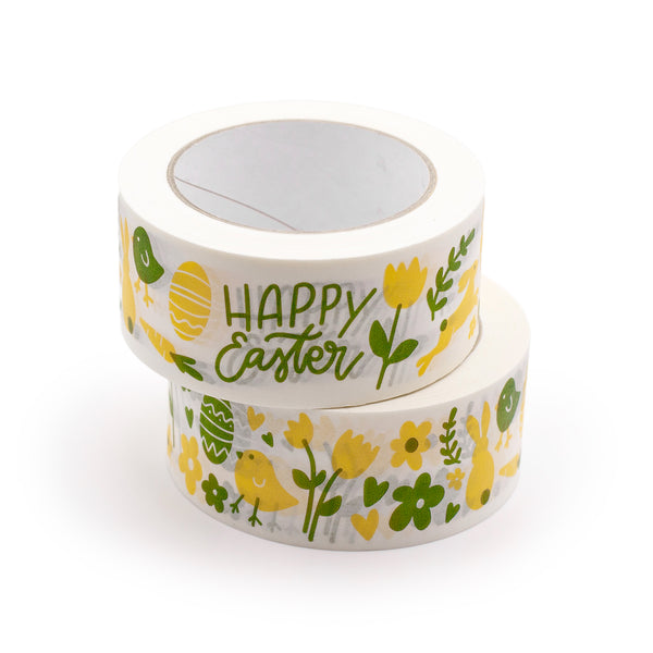 Decorative Parcel tapes, Easter print, 50 metres length, 48mm width