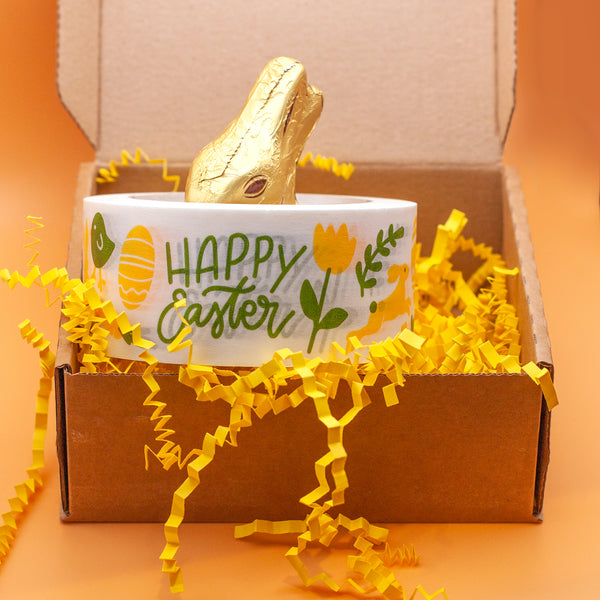 Decorative Parcel tapes, Easter print, 50 metres length, 48mm width