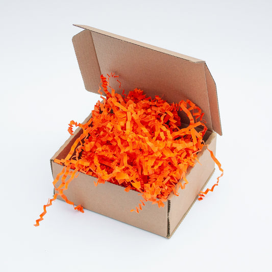 Zigzag Shredded Orange Paper 4mm Zig Zag Luxury crinkle 1kg, 2kg & 5kg