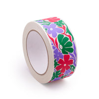 Paper Packing Tape, Eco tape Printed Decorative Spring print, 50 metres length, 48mm width