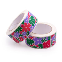 Paper Packing Tape, Eco tape Printed Decorative Spring print, 50 metres length, 48mm width