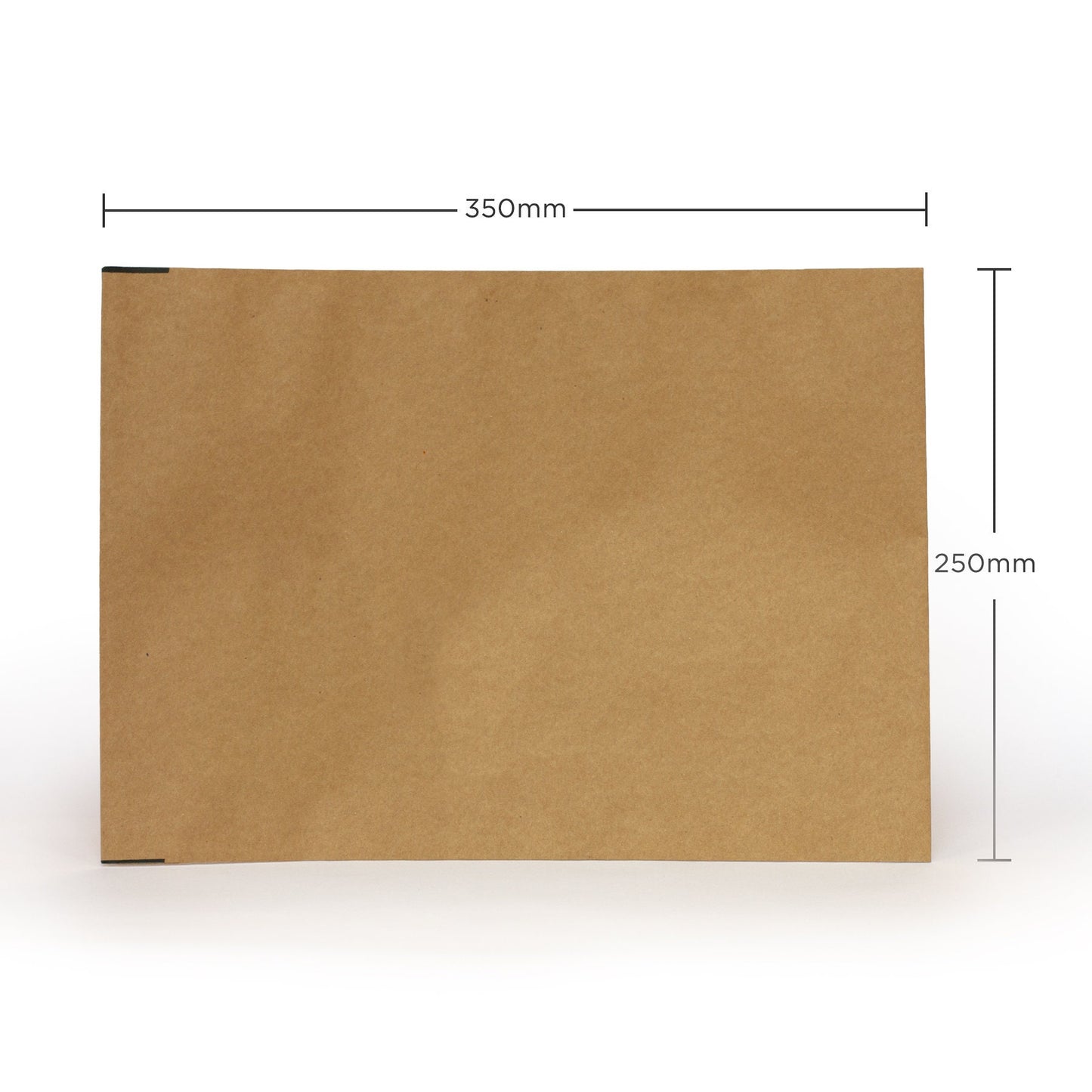 Paper mailing bags Plain Kraft Paper Recyclable, gusseted Small, 350mmx250mm Large, 430mmx350mm