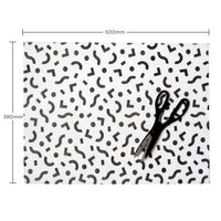 Tissue Paper Black shapes, 500mm x 380mm Recyclable, Compostable, Biodegradable