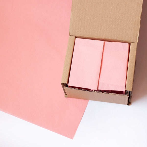 Tissue Paper Pink, 500mm x 380mm Recyclable, Compostable, Biodegradable