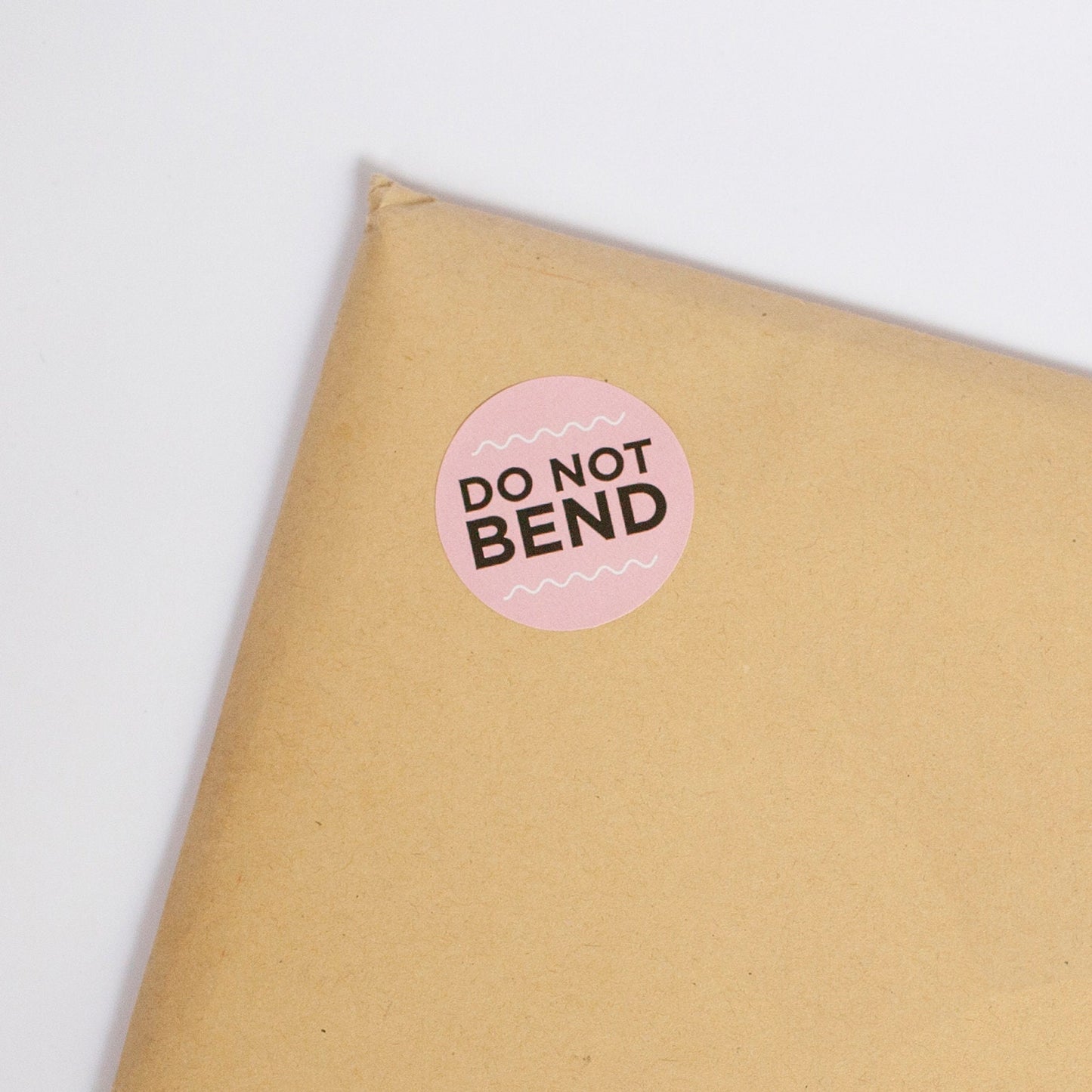 Stickers Pink do not bend 38mm x 38mm