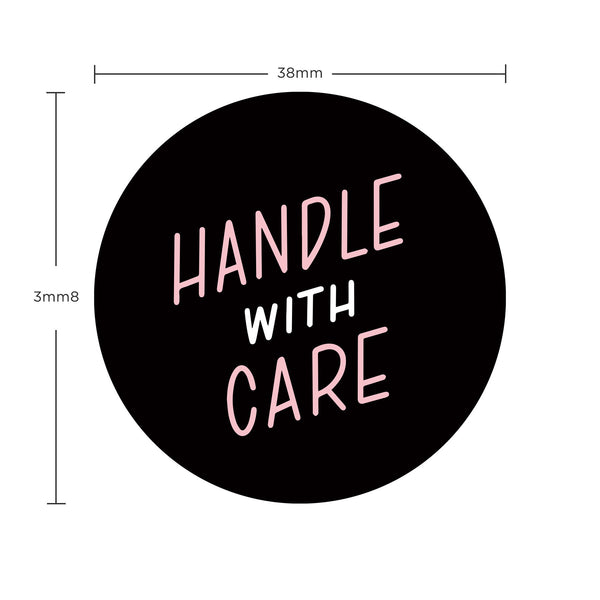 Stickers handle with care 38mm x 38mm