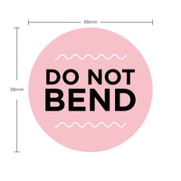 Stickers Pink do not bend 38mm x 38mm