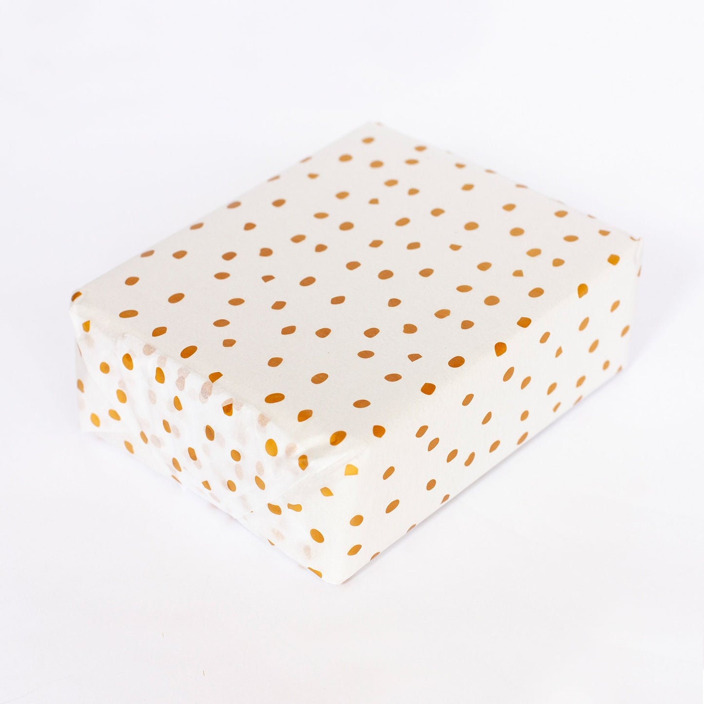 Tissue Paper gold polka dot, 500mm x 380mm Recyclable, Compostable, Biodegradable