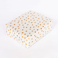 Tissue Paper gold polka dot, 500mm x 380mm Recyclable, Compostable, Biodegradable