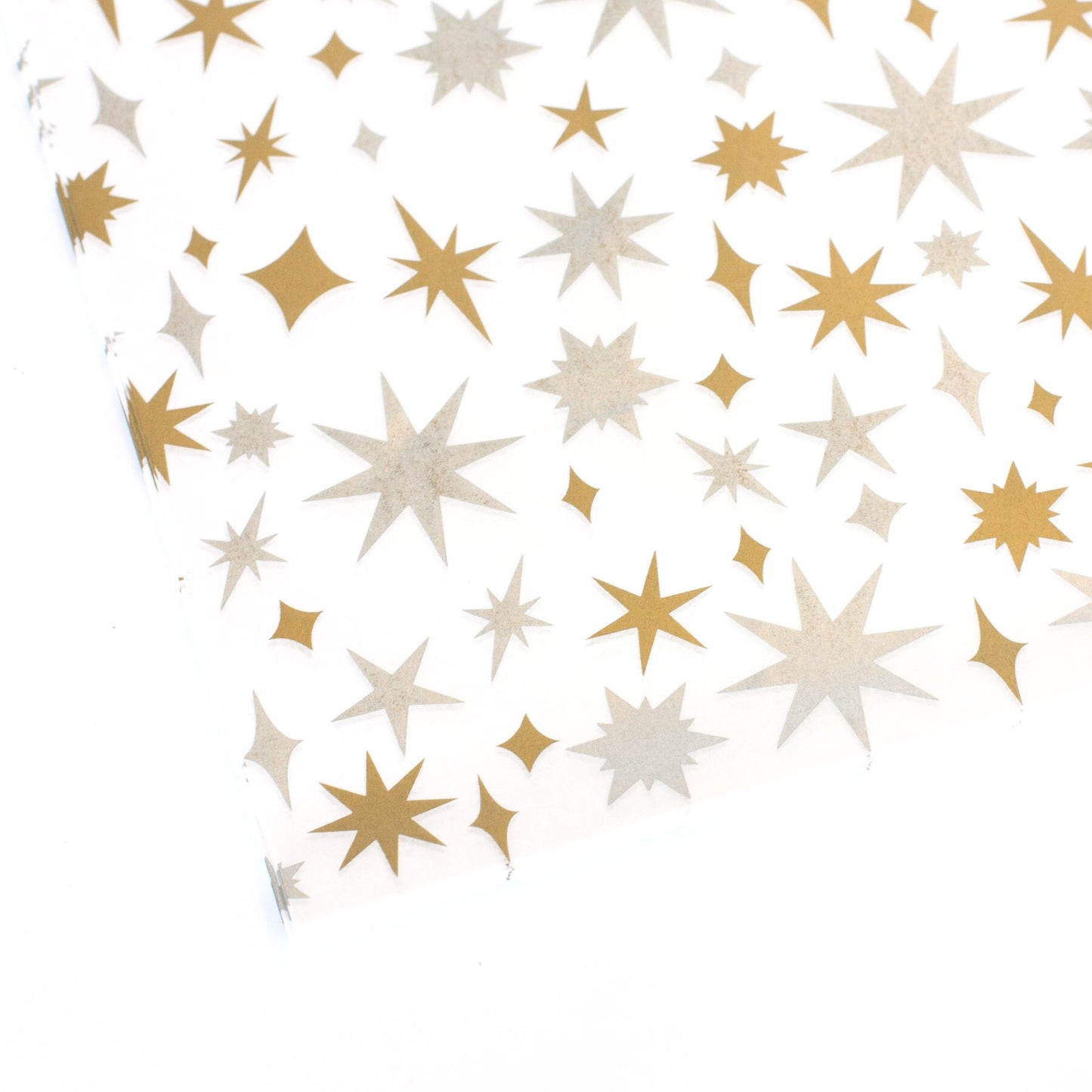 Christmas Tissue Paper Christmas Stars Recyclable Wrapping Paper, 500mm x 380mm Recyclable, Compostable, Biodegradable