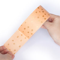 Polkadot packaging tape, Printed Orange polka dot, 50 metres length, 48mm width